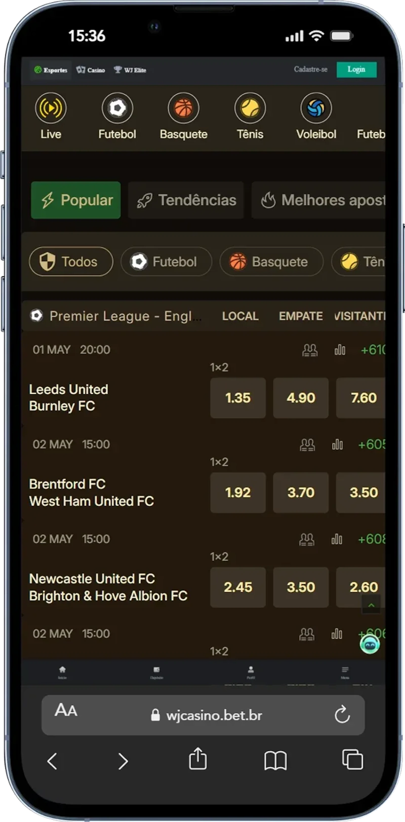 Apostas Esportivas W Jcasino