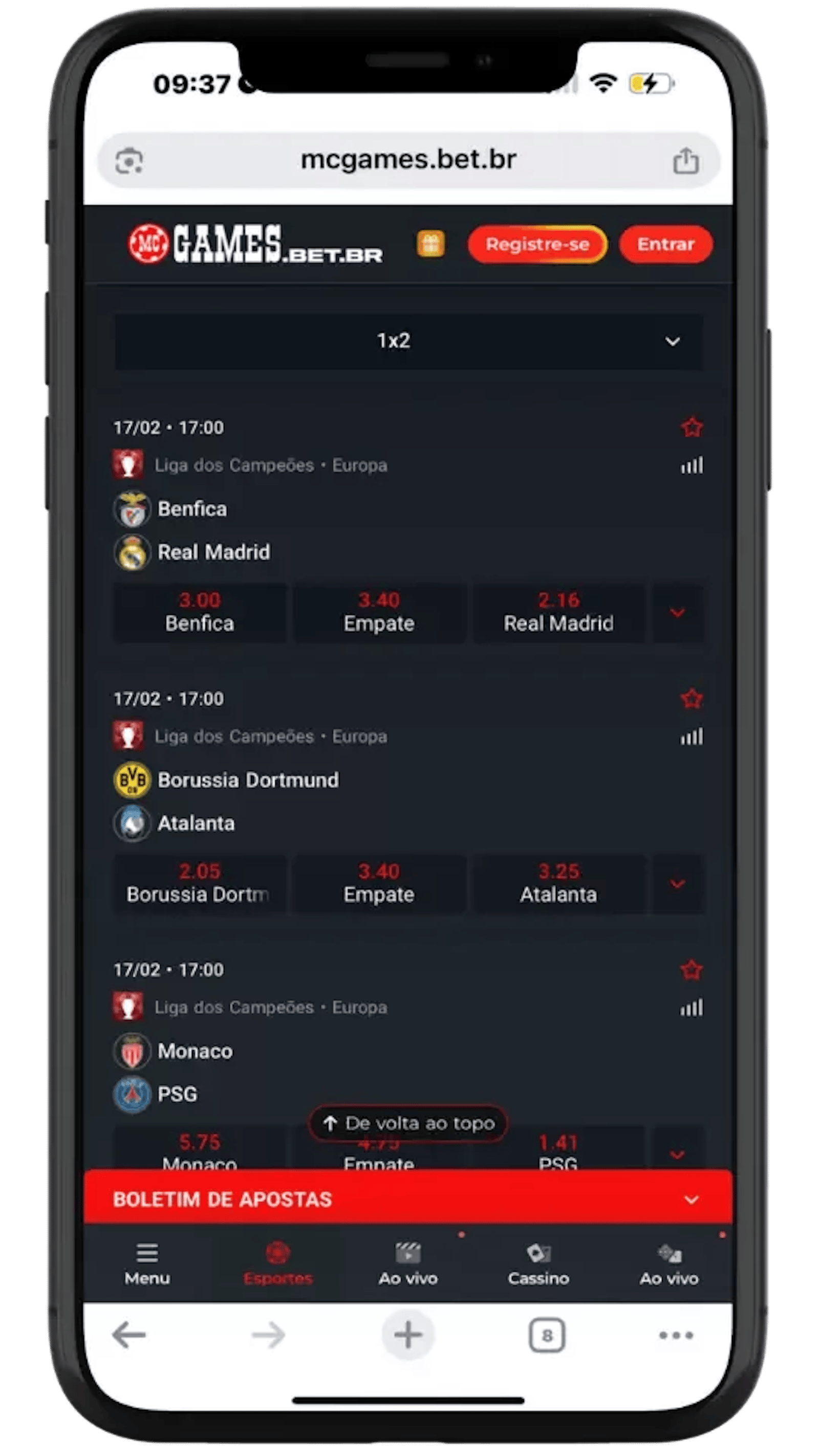 Apostas Esportivas na Mc Games