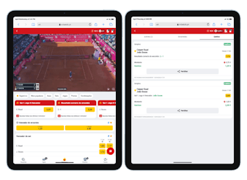 Apostas ao vivo Ruud vs Sousa