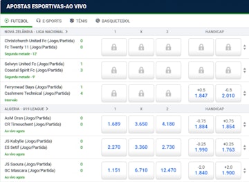 Apostas esportivas ao vivo na Pinnacle