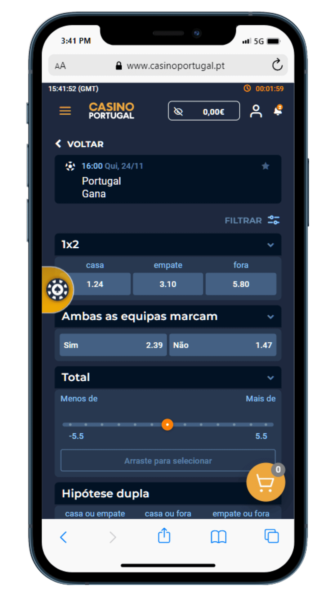 Apostas no Casino Portugal