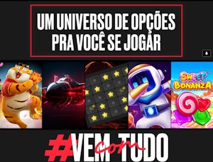 Banner da Onabet com slogan e hashtag