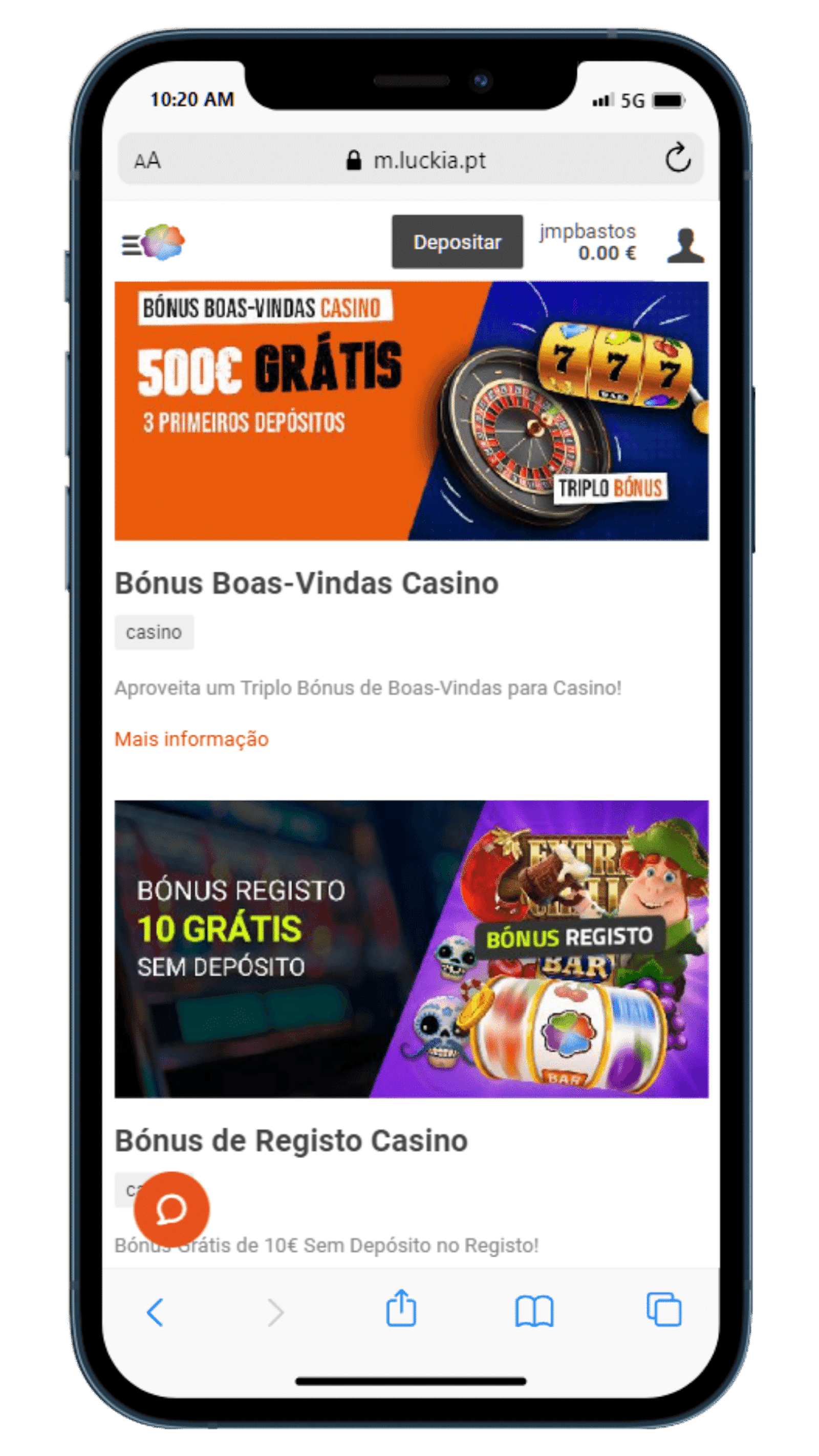 Bonus e Promocoes Luckia