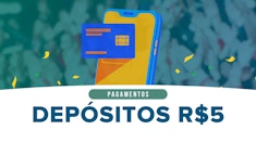 Plataformas com depósito mínimo de 5 reais