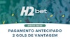 Capa artigo pagamento antecipado no H2bet
