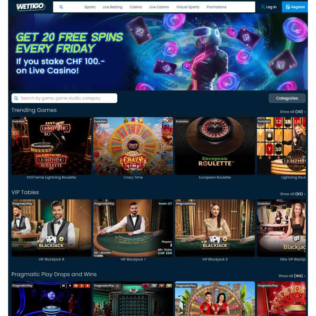 Casino ao vivo para todos os tipos de apostadores