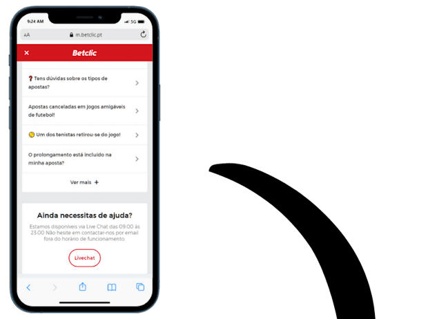Chat ao vivo na Betclic