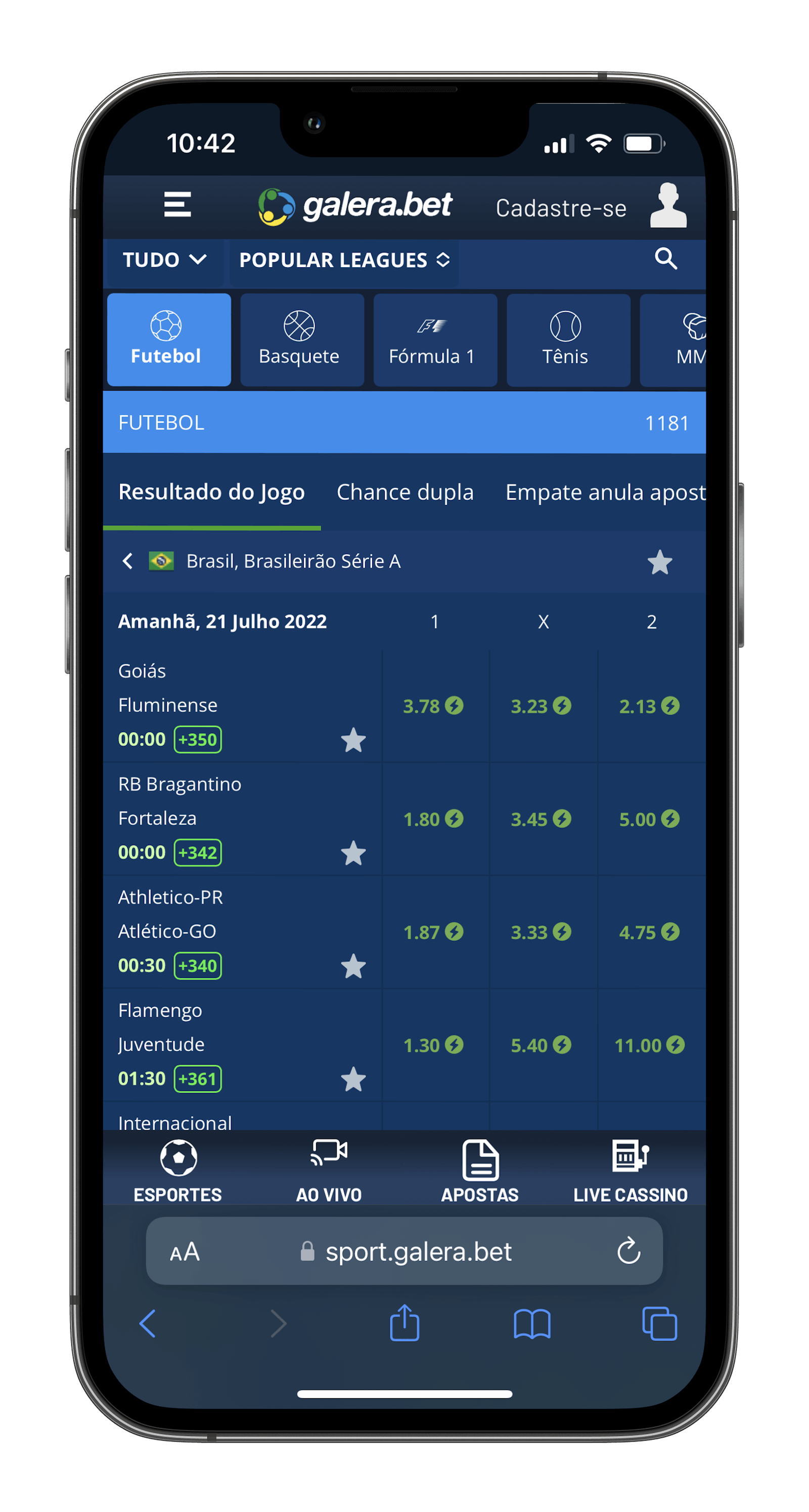 Apostas Esportivas Galera Bet
