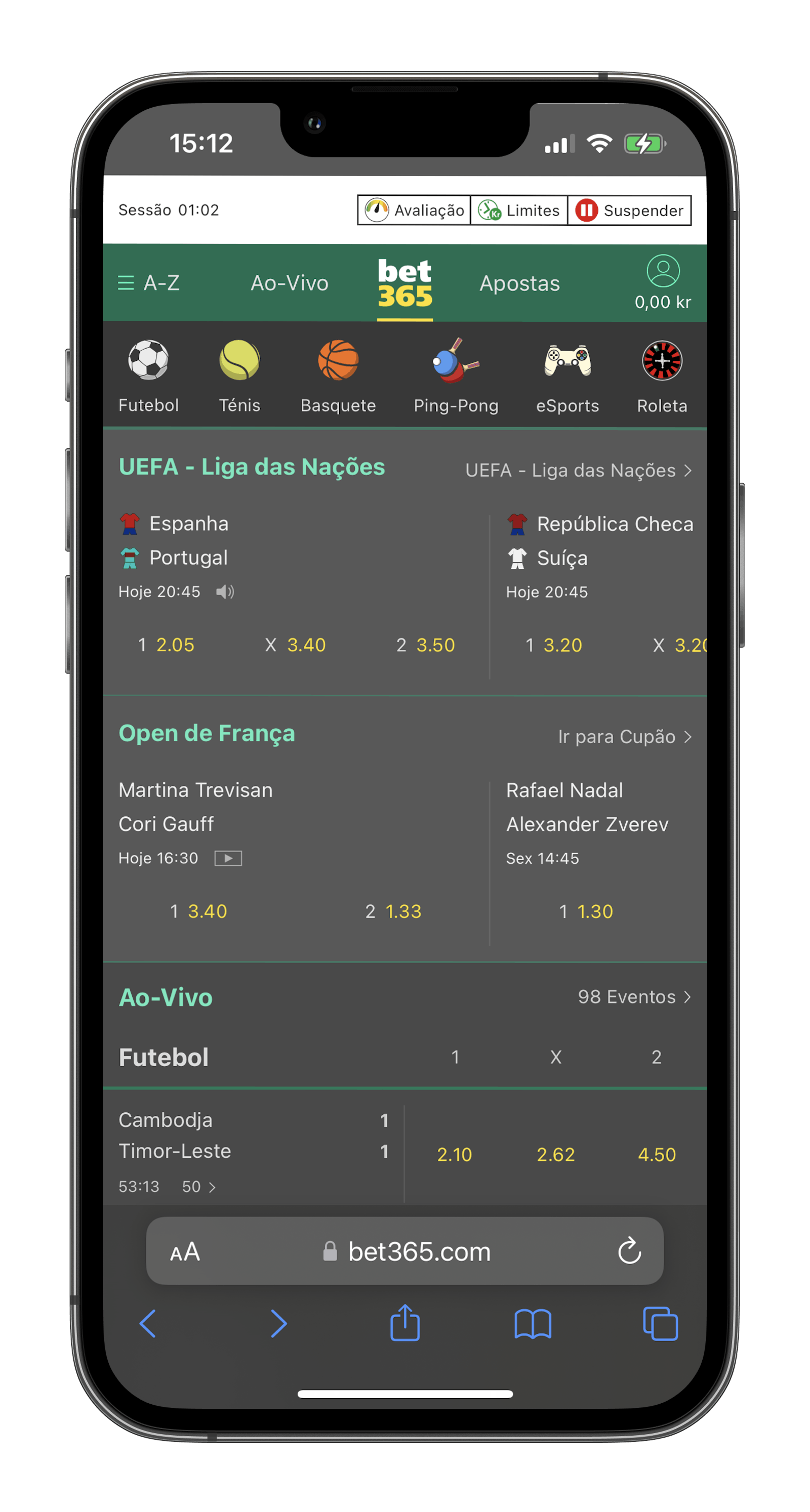 Apostas esportivas Bet365