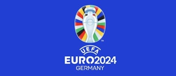 Logo Eurocopa com o fundo azul