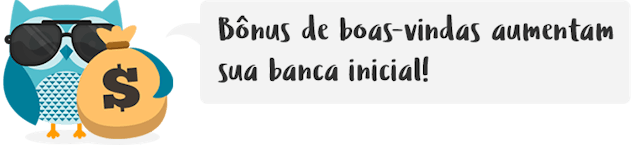 bônus de boas-vindas