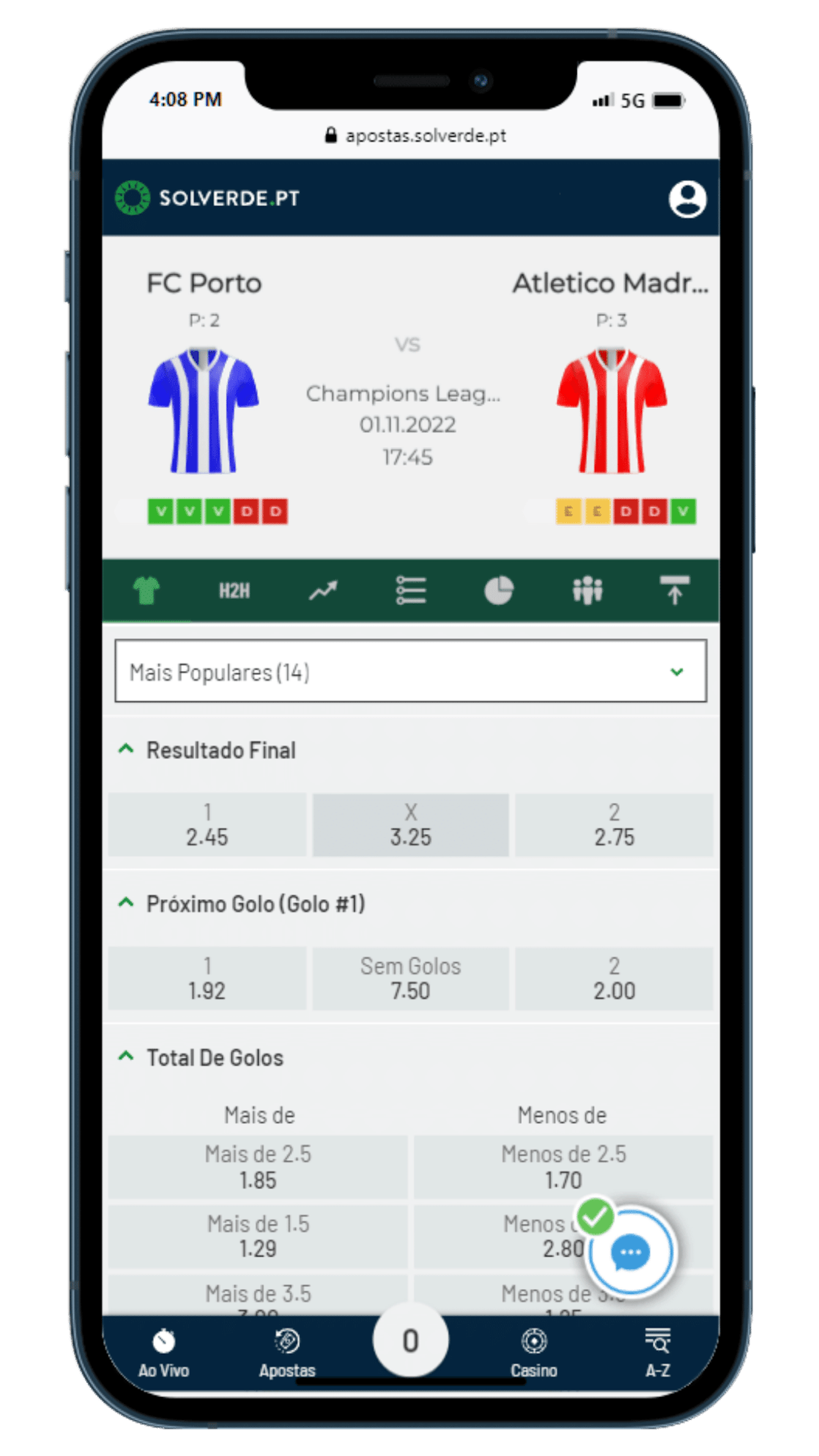 Pagina Evento Solverde