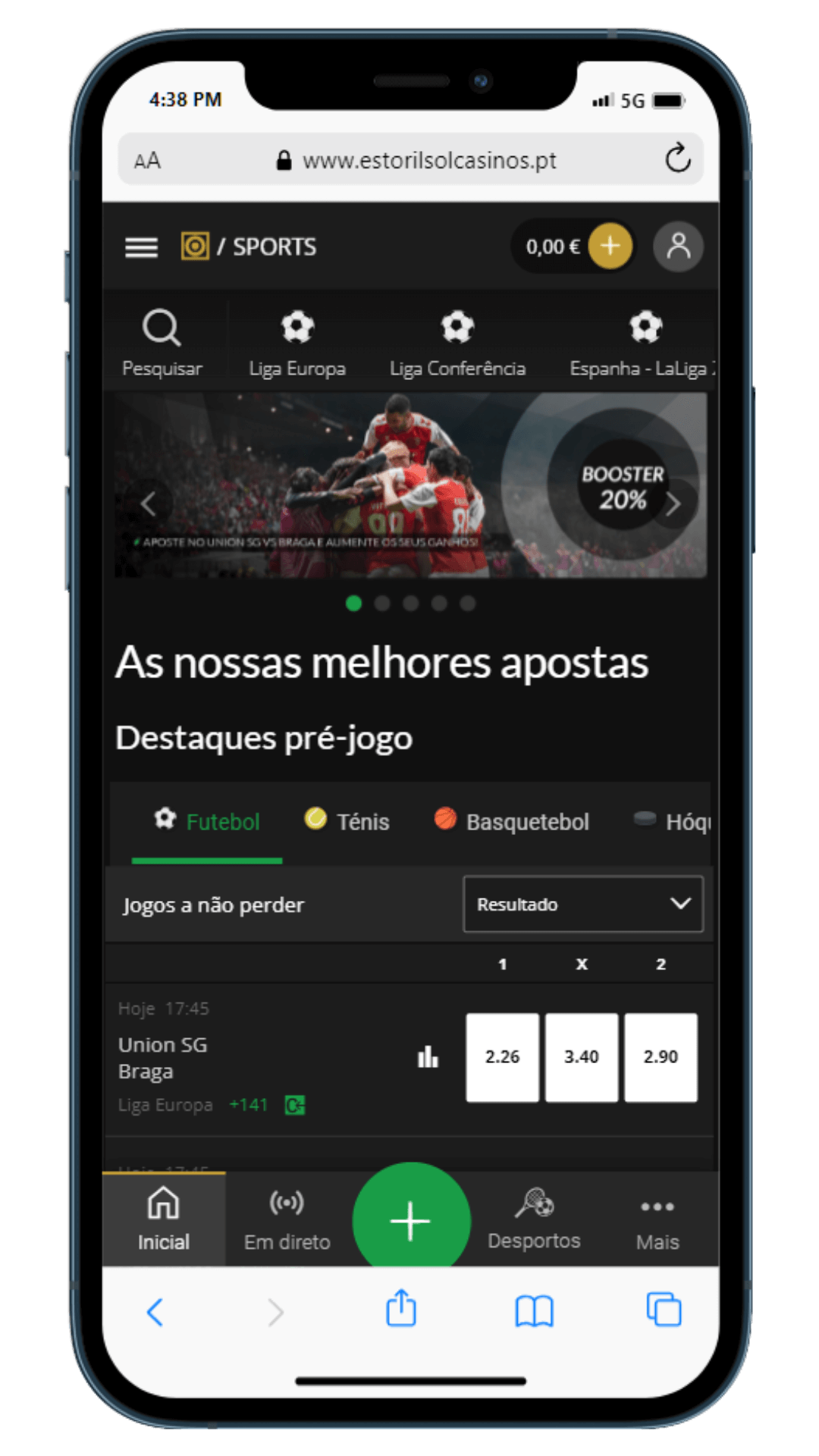 Pagina Inicial ESC Online