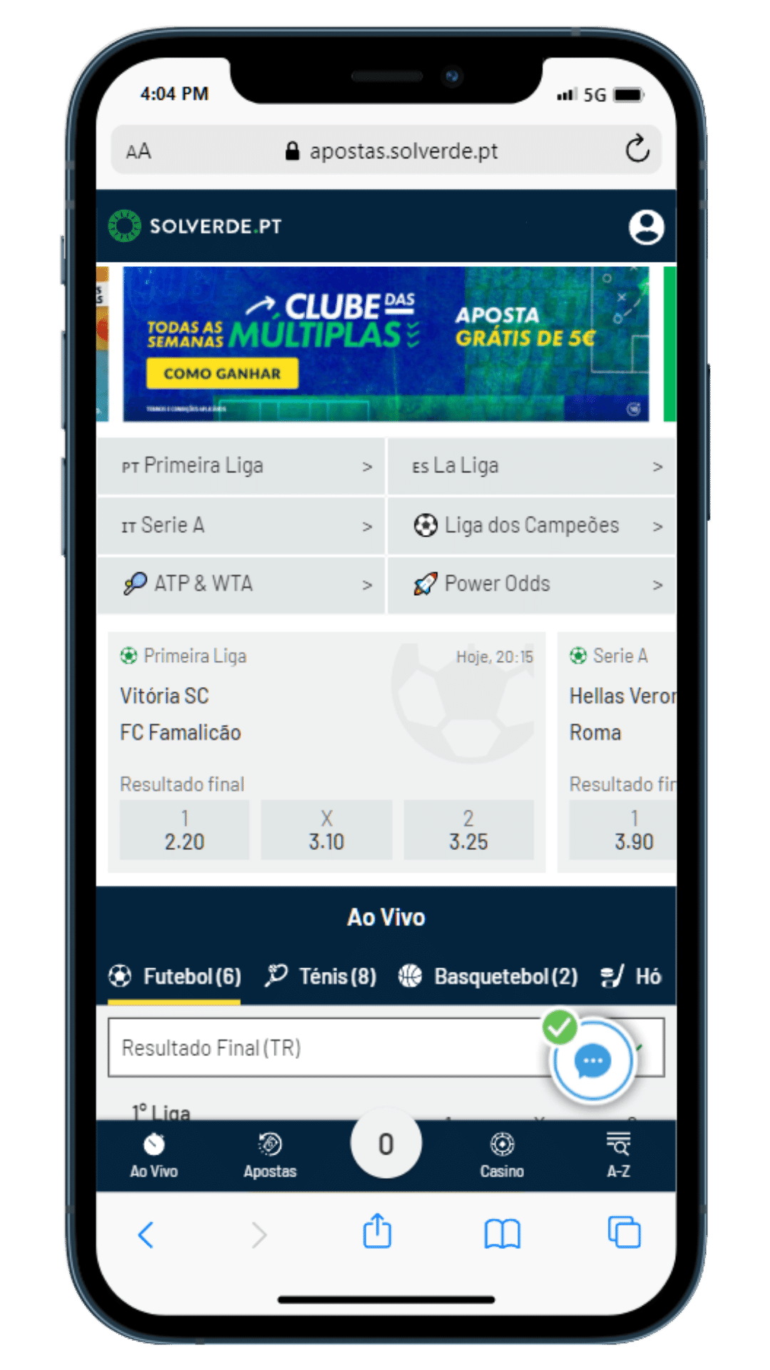 Pagina inicial Solverde