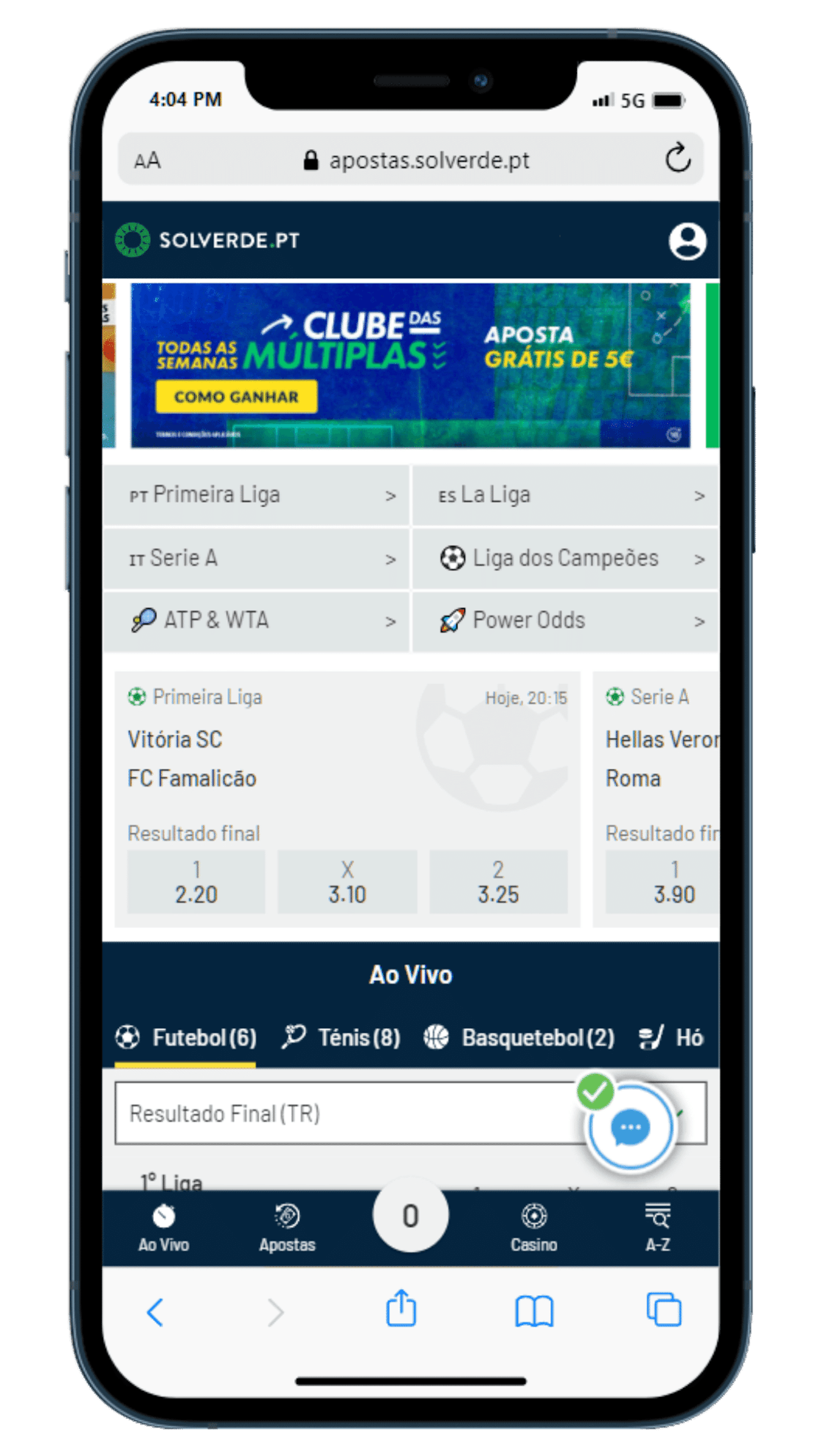 Pagina inicial Solverde