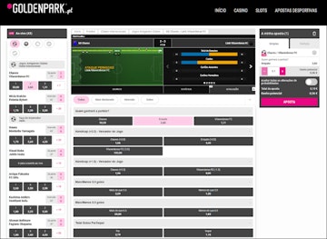 Plataforma de apostas ao vivo da Golden Park
