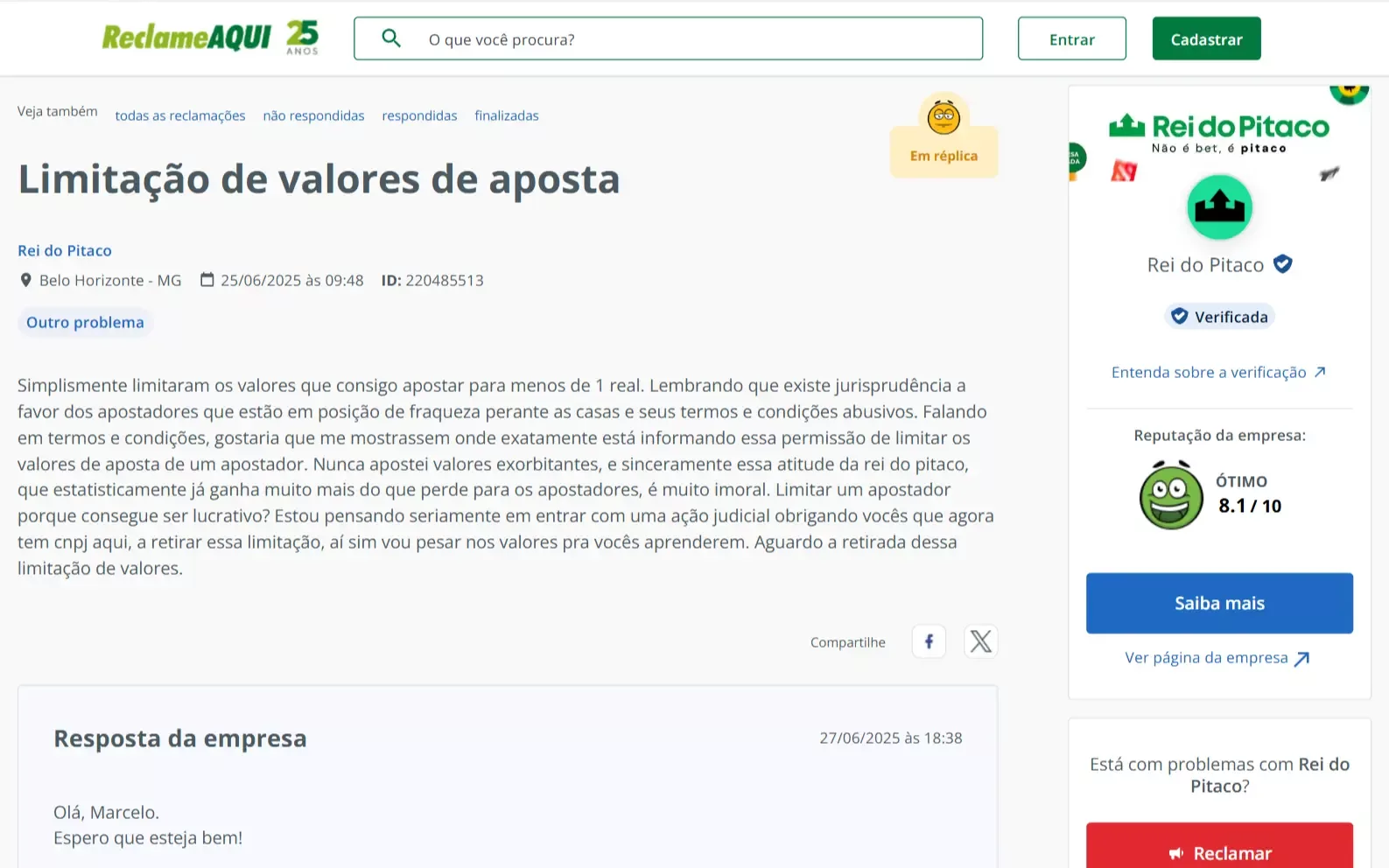 Queixa contra Pitaco