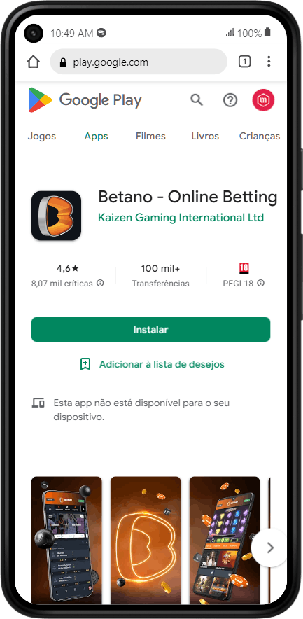 betano tem app