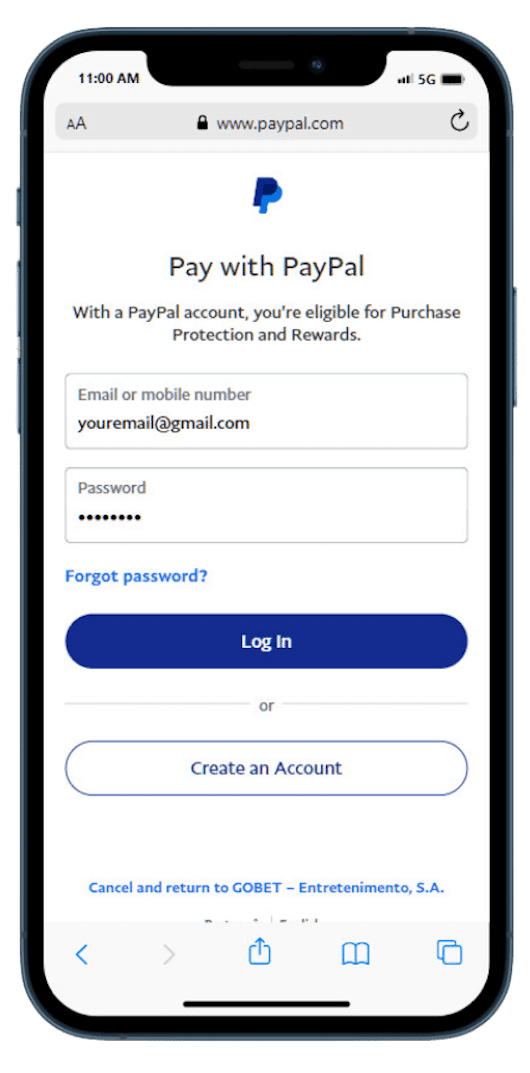 Confirmar deposito na bwin com login no paypal