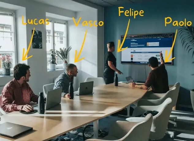 Equipe do Site de Apostas com nomes