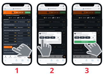 Esquema explicativo do recurso Speedbet Betano
