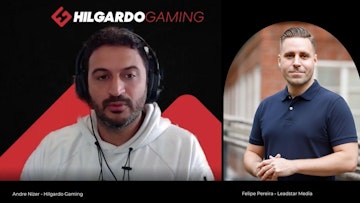 Felipe do sitedeapostas a entrevistar andre da a247 via Google Meets