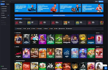 Homepage da Receba com destaque para cassino