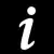 Info black icon
