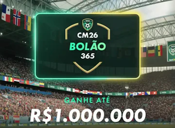Imagem promocional bolao CM26 na bet365