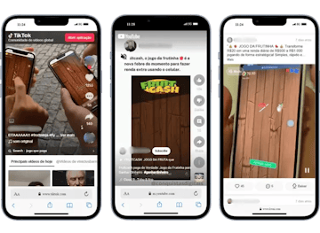 Influenciadores promovendo jogo da frutinha