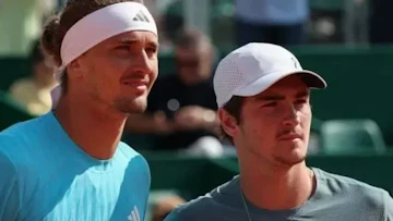 Joao fonseca vs zverev em Monte Carlo