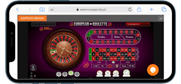 Jogo da roleta no casino Nossa Aposta