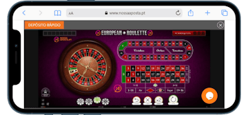 Jogo da roleta no casino Nossa Aposta