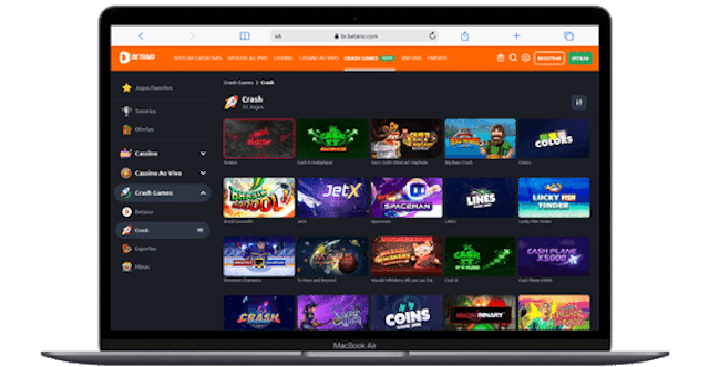 Jogos crash na Betano