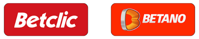 Logos betclic e betano