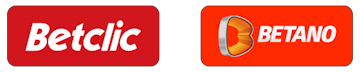 Logos betclic e betano