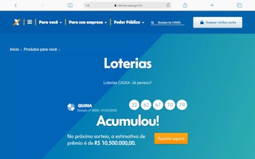 Loterias online da Caixa