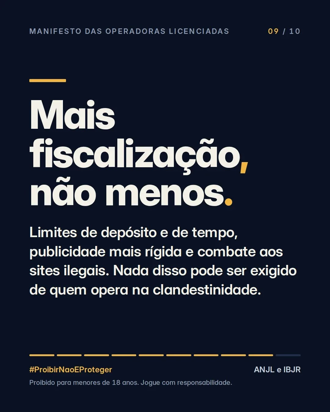 Mais fiscalização, não menos. Limites de depósito e de tempo, publicidade mais rígida e combate aos sites ilegais. Nada disso pode ser exigido de quem opera na clandestinidade.