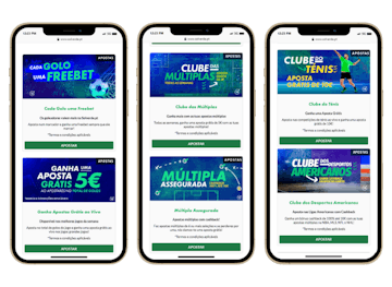 Mockup de smartphones a mostrar as promocoes da Solverde