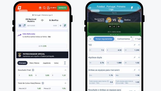 Odds do jogo do Benfica na Betano e na 1xbet
