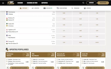 Pagina de esportes da Bet MGM