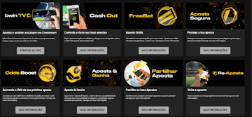 Pagina de funcionalidades bwin