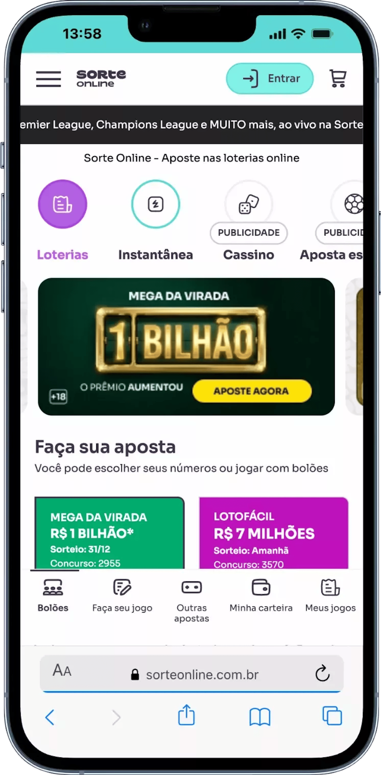 Pagina inicial sorte online