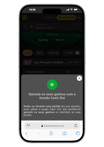 Print do cashout na ESC Online