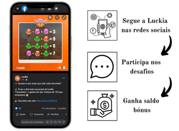 Promocoes redes sociais na Luckia