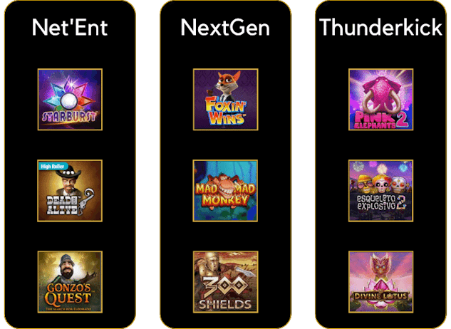 Provedores e slots populares no casino Luckia