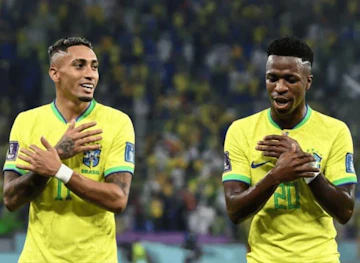 Raphinha e vini jr estrelas do Brasil na Copa