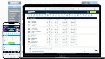 Site de apostas Wettigo em smartphone e laptop