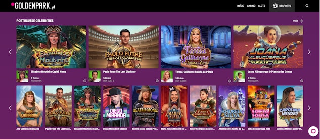 Slots celebridades portuguesas