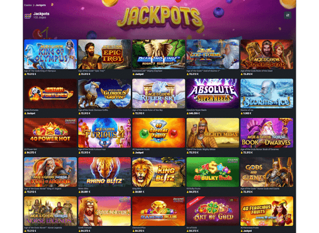 Slots jackpot na Betano